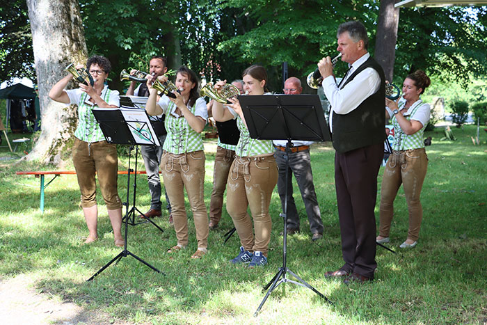 Jagdhornbläser zur Eröfnung