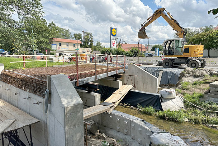 Abbau Brücke Erberstraße im Juli 2024