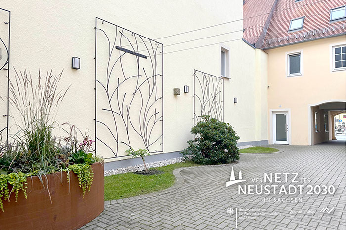 Blick auf die neu gestaltete Passage Blick auf die neu gestaltete Passage