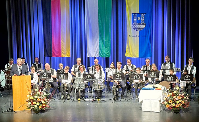 Schalmeienorchester Polenz zum Neujahrsempfang