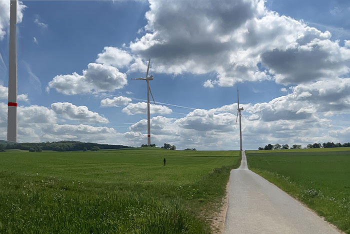 Blick Plattenstraße Oberottendorf